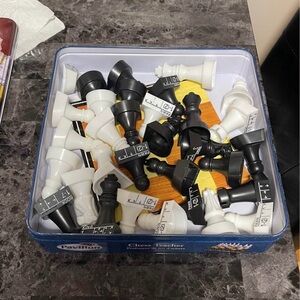 Chess Teacher Set with Black and White Pieces